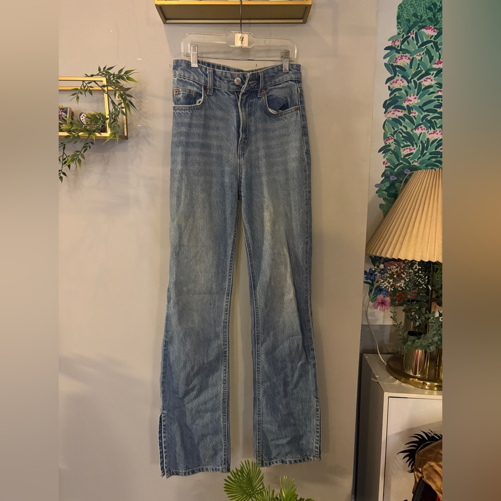 HM Straight Slit Jeans